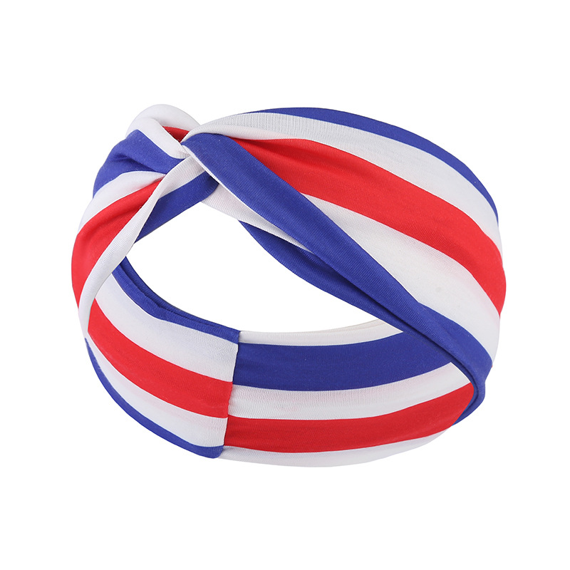 American Independence Day sports headscarf summer men's and women's outdoor sports yoga antiperspirant sweatband star stripes headband