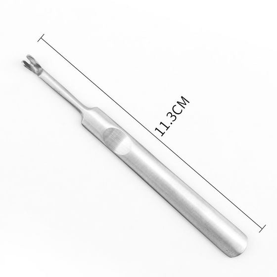 Factory Stainless Steel Dead Skin Fork U-shaped Fork Sharp Dead Skin File Fingernail Exfoliating Fork Manicure Tool