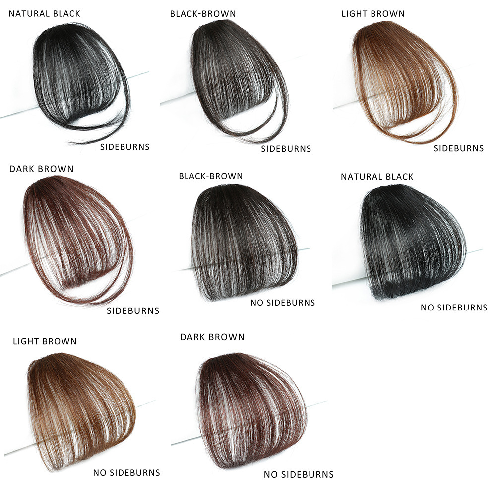 Foreign trade best-selling wig bangs female air bangs with sideburns lengthened forehead seamless invisible bangs wig