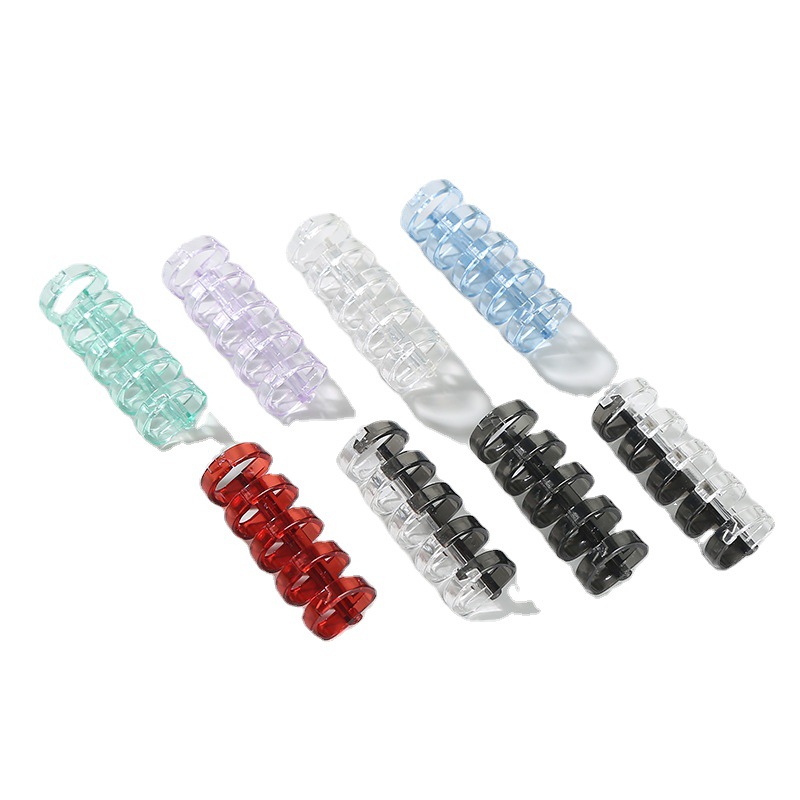 Spot wholesale 10 hole loose-leaf binder ring simple Joker 5 hole loose-leaf plastic ring A5B5 loose-leaf binder clip