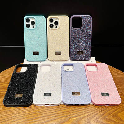 Luxury Flash Diamond Apple 16ProMax Phone Case Premium Sense Rhinestone iPhone15 Plating 14 Light Luxury Applicable