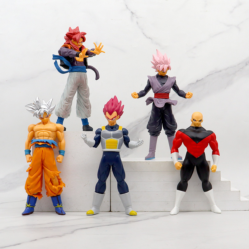 Can choose the animation hand-made Dragonball Super Saiyan Monkey King begit wujita model ornaments doll