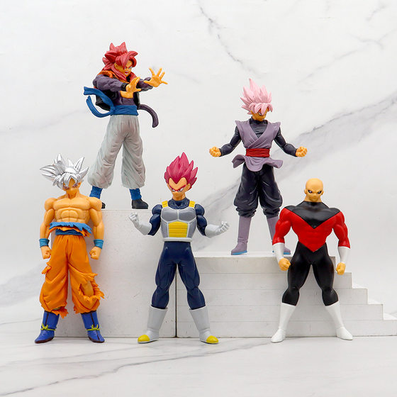 Can choose the animation hand-made Dragonball Super Saiyan Monkey King begit wujita model ornaments doll