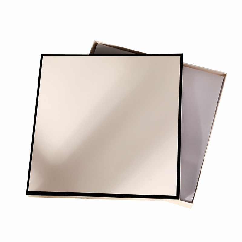 in stock Simple Beige Heaven and Earth Cover Gift Box Rectangular Clothing Packaging Box Silk Scarf Gift Box Empty Box Shirt Box