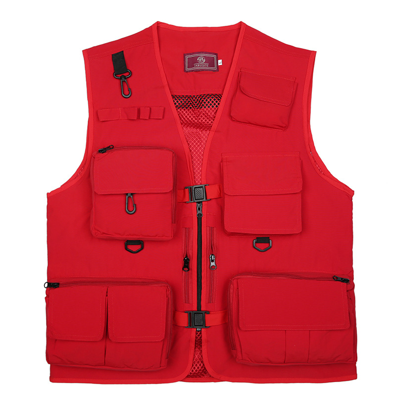 Multi-pocket vest men's vest outdoor sports fishing reporter photography leisure men's volunteer vest wholesale 19