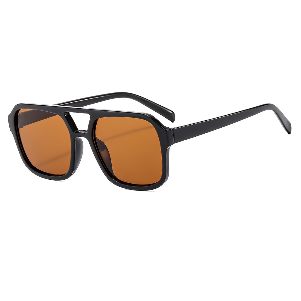 2023 New Style Sunglasses Square Distinctive Korean Style Trendy Sunglasses Retro High-end Anti-UV Ins Didi