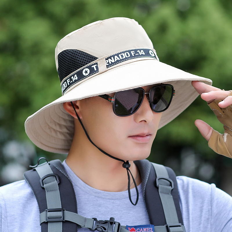 Hat men's summer brim outdoor fishing mountaineering hat fisherman hat thin sun hat tide wholesale