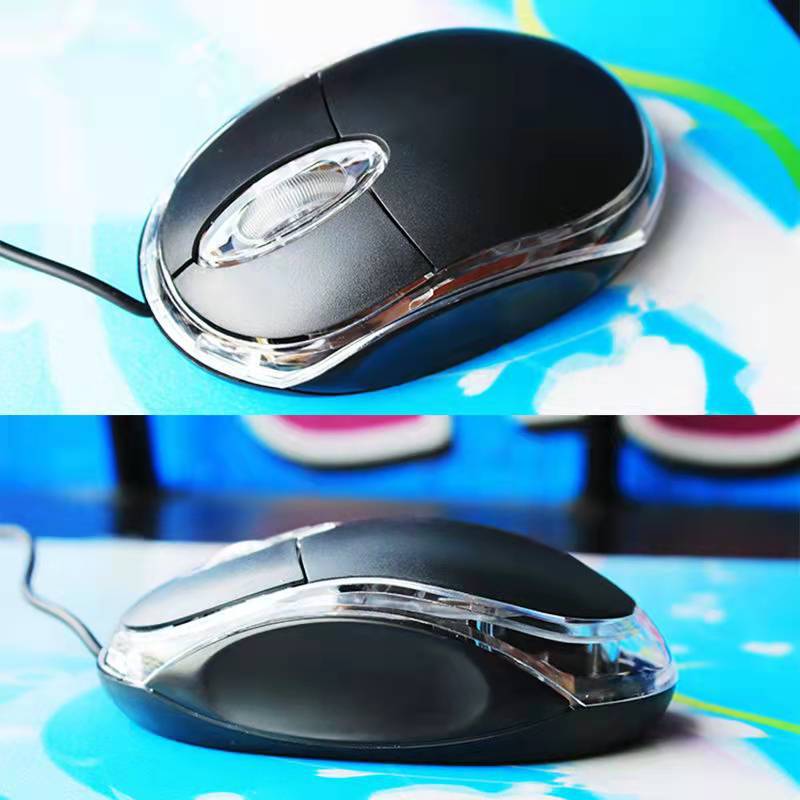 Small optical mouse colorful wired USB portable compact business gift mouse universal mouse