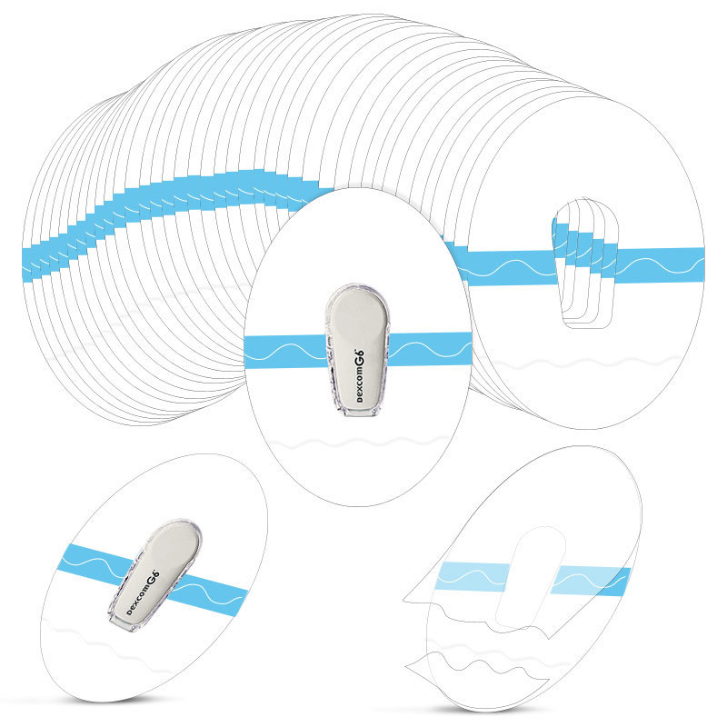 Silicon-based dynamic dynamic blood glucose meter monitoring patch waterproof and sweat-proof G6 sensor adhesive patch