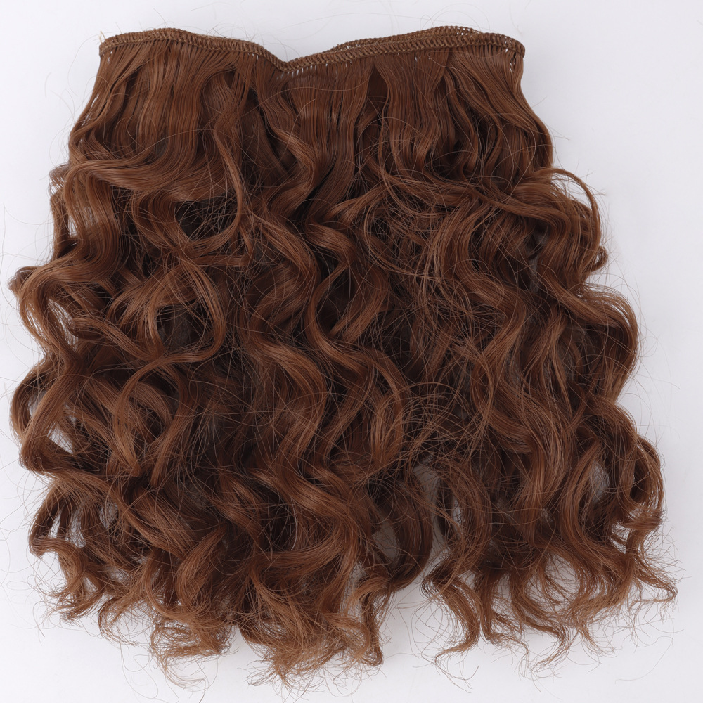 New handmade cloth doll DIY Ye Luo Li Keer bjd SD doll wig hair row wool roll 15cm