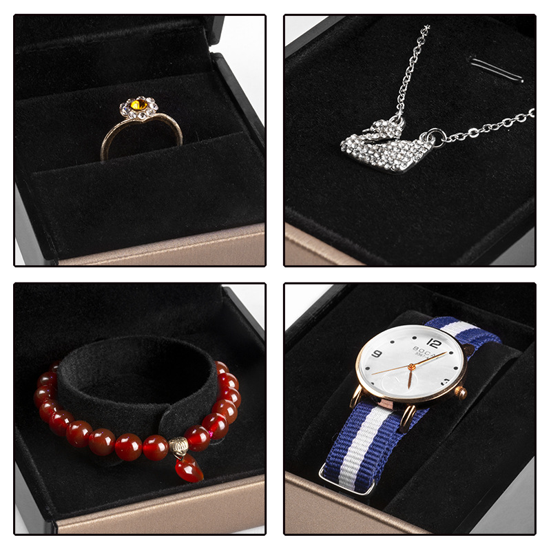 Factory in stock Spray Paint Jewelry Jewelry Box Cyber Celebrant Ring Pendant Watch Box Luminous Led Necklace suit Jewelry Box