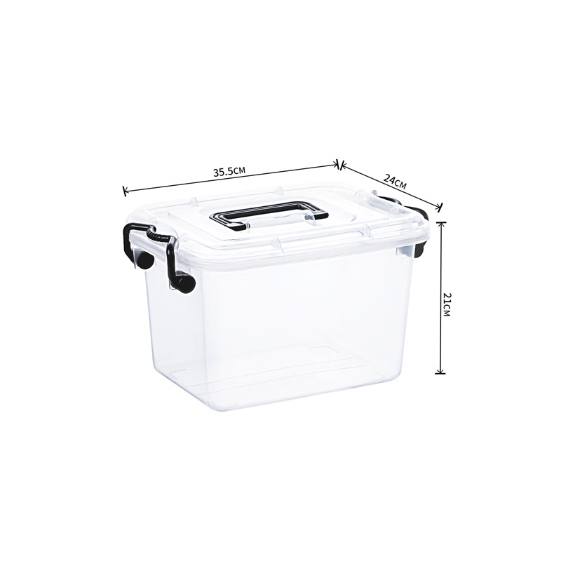 Transparent narrow handle 13L(35.5*24*21cm)