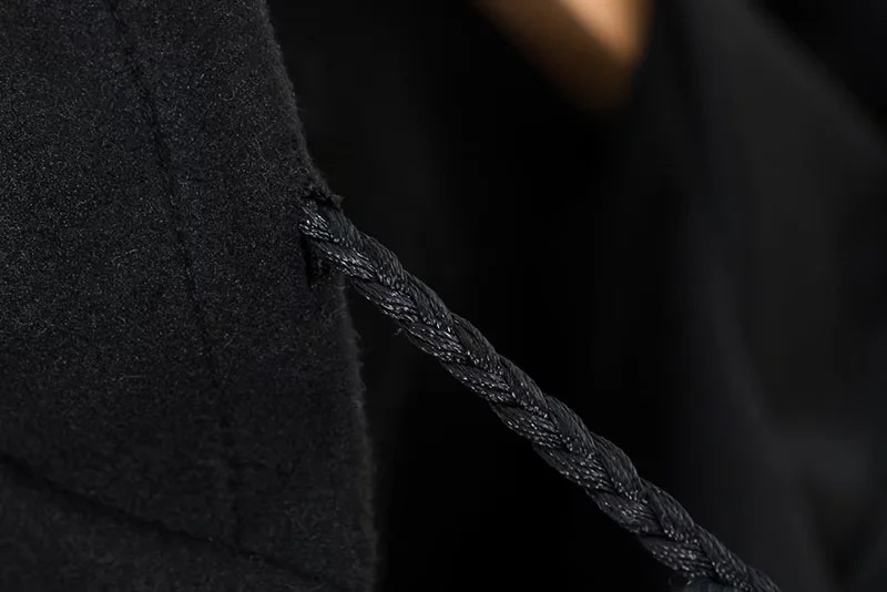 Εξωτερικό Εμπόριο 2022 Ευρωπαϊκό και Αμερικανικό Στυλ Φθινοπωρινό Γυναικείο Νέο Μπουφάν με Κουκούλα και Μακρύ Μάλλινο Κάπα_voghion.com