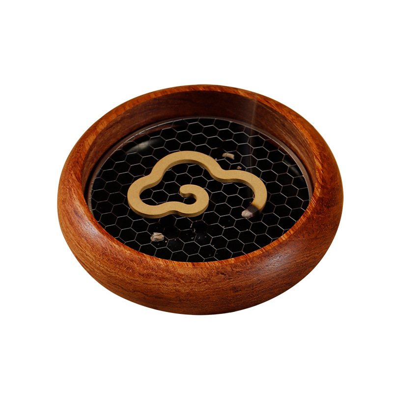 Incense Plate Shelf 304 Stainless Steel Mesh Bracket Fireproof Mat Household Incense Plate Incense Creative Honeycomb Mesh Incense Stove Fireproof Cotton