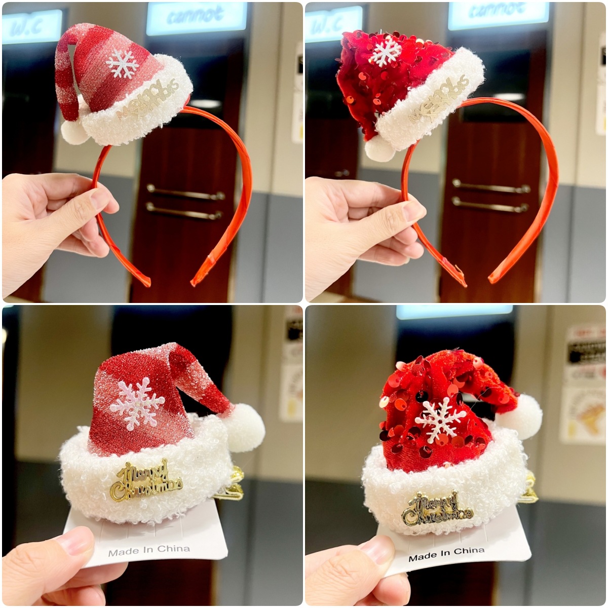 2023 new Christmas headdress Christmas hat headband hairpin holiday sweet cute headband hairpin jewelry wholesale