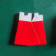Popcorn box; 5.5*7.5*10.7cm; red
