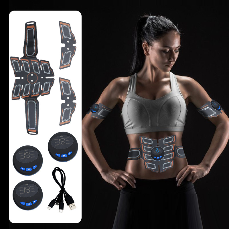 Factory abdominal thin leg equipment lazy abdominal muscle paste intelligent EMS abdominal massage paste muscle training instrument pulse massage paste muscle training instrument