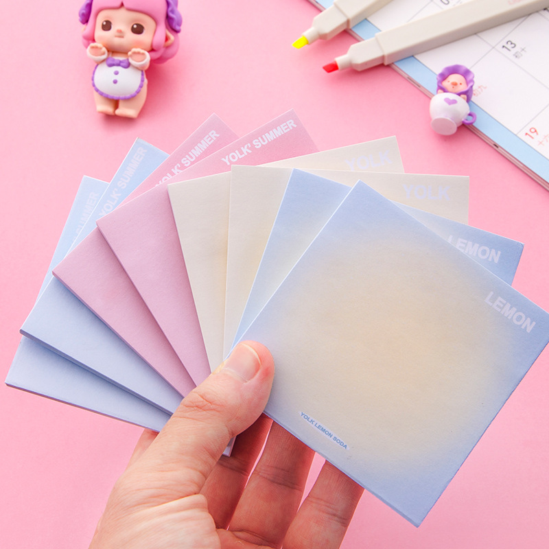 Little Red Book list Summer Halo Gradient Post-it Notes Post-it Notes Handbook Sticker Book Notebook Sticker Paper