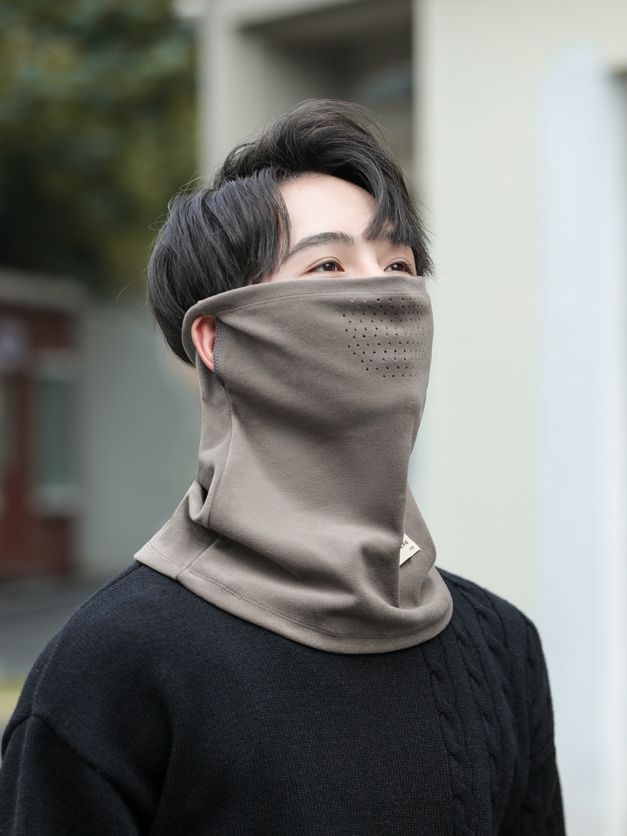 Winter new warm mask female riding ski windproof face protection scarf deer velvet collar cold-proof men's mask autumn and winter