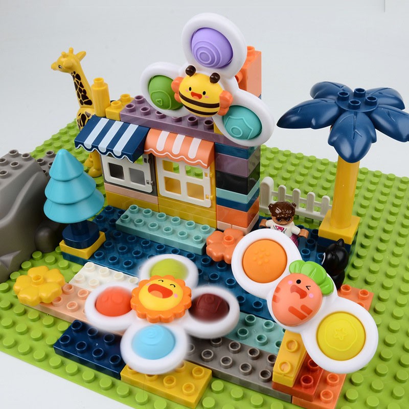 Cross-border Children's Sucker Chuan Le Dining Chair Glass Car Window Toy Baby Bathing Puzzle Rotating Top Baby