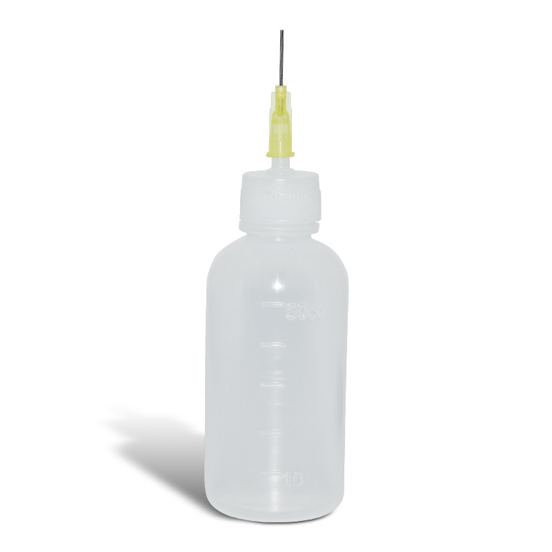 Needle dispensing bottle pointed mouth small Oiler plastic dispensing pot cleaner board washing water rosin flux bottle 50ml