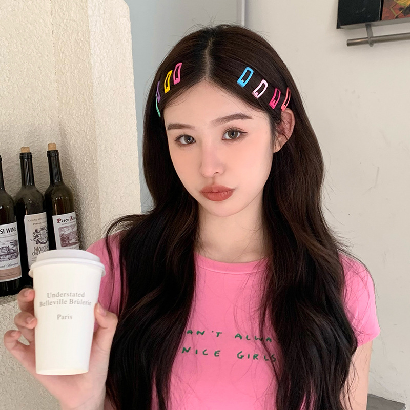 Candy Color Summer Bangs Clip Children's Headwear Side Broken Hairpin Mini Small Cute Babs Clip Instagram Style Hair Accessories