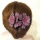 Duck clip-colorful pink peach blossom