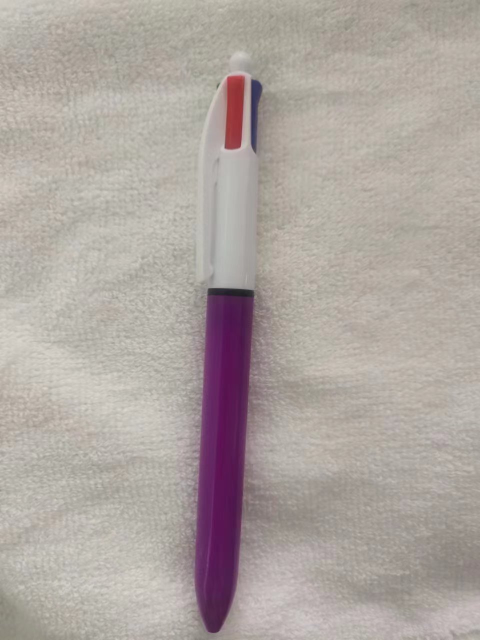 Factory wholesale push type 4 color ballpoint pen bullet pen office stationery student examination ballpoint pen