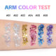 Fit Colors 8 Color Body Painted Sequins Stick Face Lip Star Glitter Eyeshadow Holiday Stage Makeup Cross 