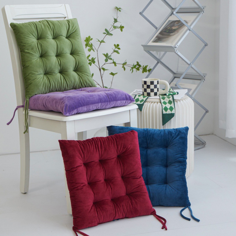 Autumn and Winter thickened Crystal velvet cushion tatami cushion office chair cushion student bench adjustment butt cushion