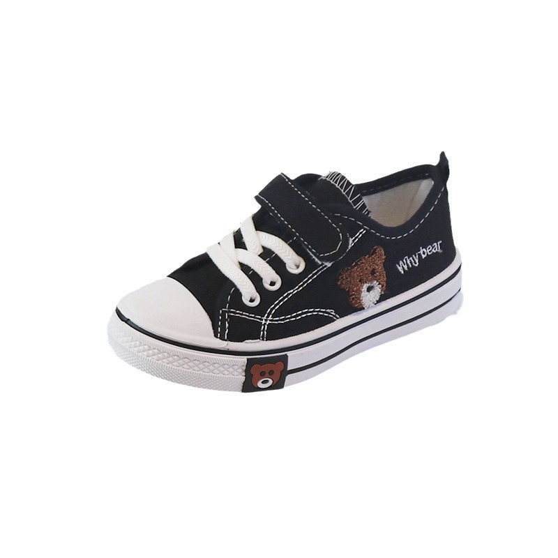 Girls' canvas shoes 2024 Spring and Autumn New Boys' board shoes Children's cloth shoes little girl casual shoes soft bottom