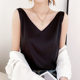 Silk Shoulder Strap Women's Vest 2023 Summer New Slim-fit V-neck Short Elegant Mulberry Silk Inner Top
