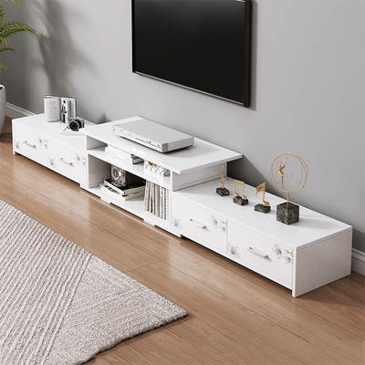 Telescopic TV Cabinet New Nordic Simple Modern Small Apartment Living Room Bedroom Simple Small TV Cabinet Home