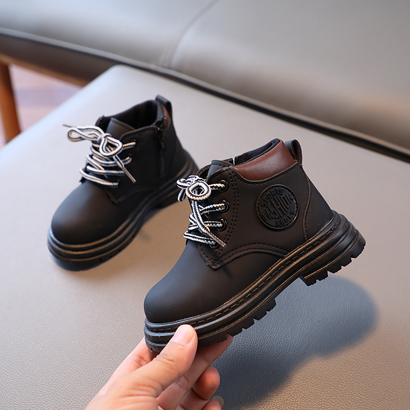 Children's Martin Boots Fall/Winter 2023 New Children's Shoes Girls Baby Boots Small Yellow Boots Boys Casual Ankle Boots_voghion.com