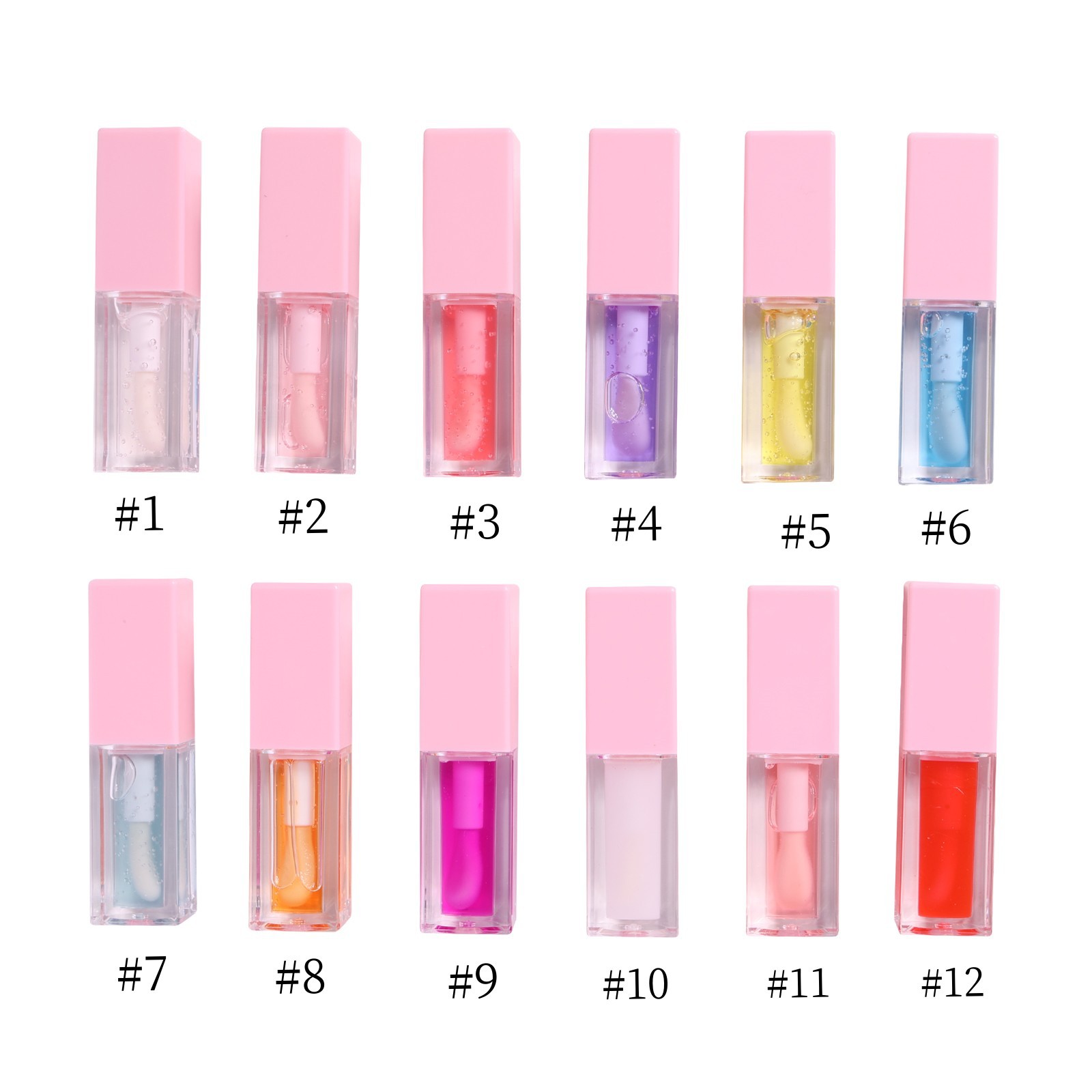 Foreign trade lip enhancement oil plant transparent Fruit Lip Oil Care lip enhancement liquid lip gloss logo free lip gloss lip balm