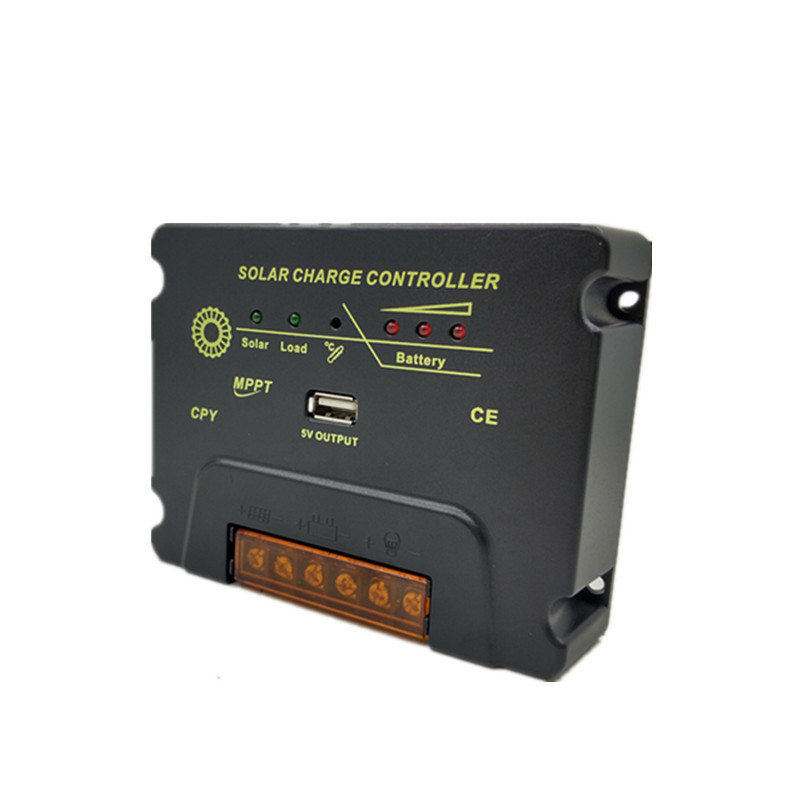MPPT 12V/24V 10A/20A Solar Charge Controller with USB 24-hour Output Photovoltaic Charge/Discharge Controller