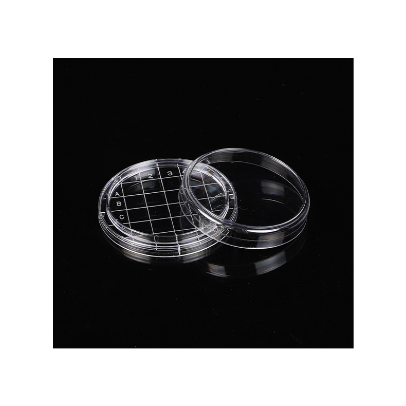 Plastic Petri Dish Laboratory Teaching Instrument Transparent Thickened Plastic Cell Dish Disposable Petri Dish