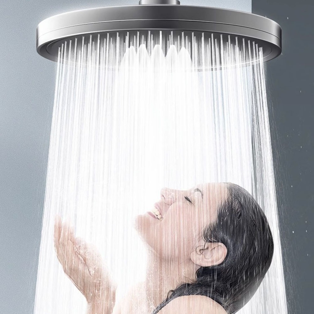 Pressurized Shower Head Top Spray Large Shower Pressurized Single Head Rain Shower Head Household Shower Shower Head Shower Set