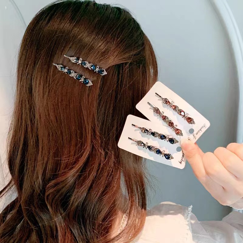 2023 Simple Hair Accessories Clip Elegant Horizontal Clip Back Head Top Clip Imitation Pearl Korean Hairpin Pony Tail Hairpin
