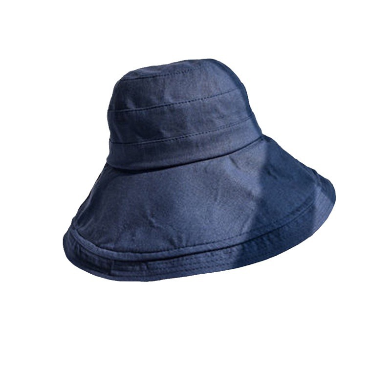 Japanese Style Face-Covering Summer Big Eave Fisherman's Hat Women's chic Korean Style Summer Sunshade Art Sunscreen Basin Hat
