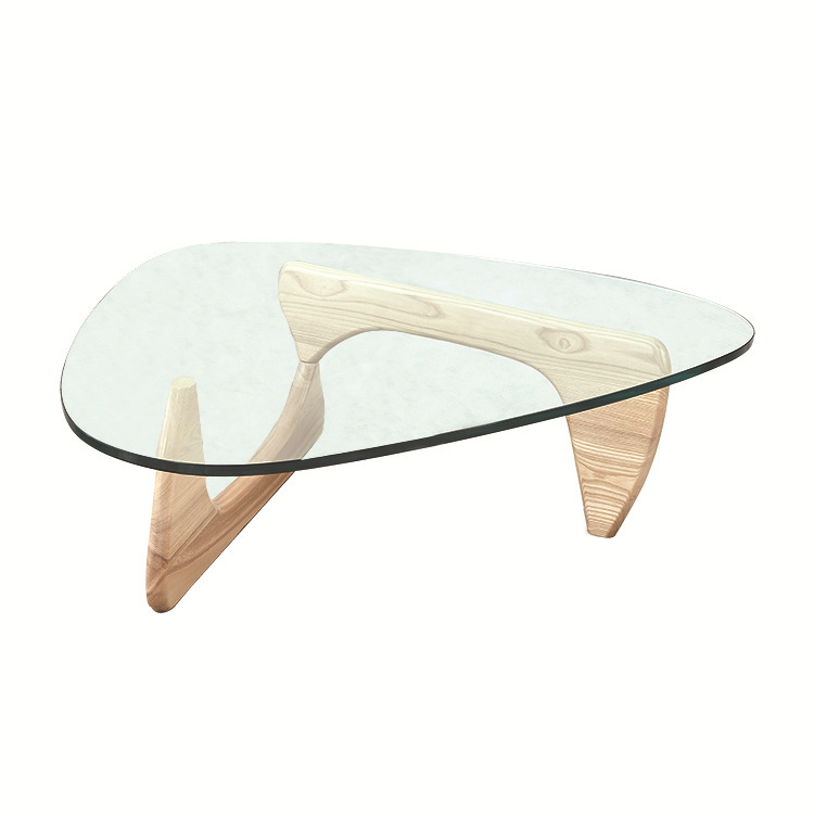 Designer Isamu Noguchi Living Room Light Luxury Glass Coffee Table Small Apartment Household Creative Coffee Table Advanced Sense Sofa Side Table
