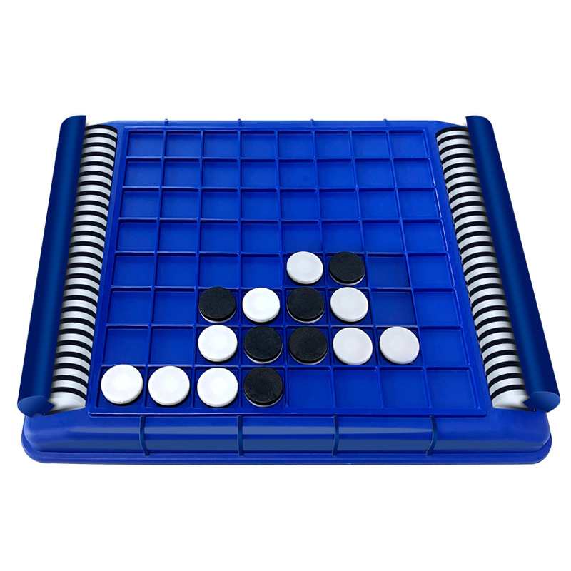 Flip black and white chess children's backgammon parent-child interactive desktop game logical thinking reasoning cross-border educational toys