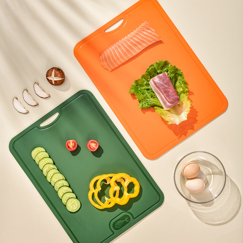 TPU cutting board plastic cutting board household kitchen multifunctional double-sided cutting board wall-mounted chopping board vegetable cutting board