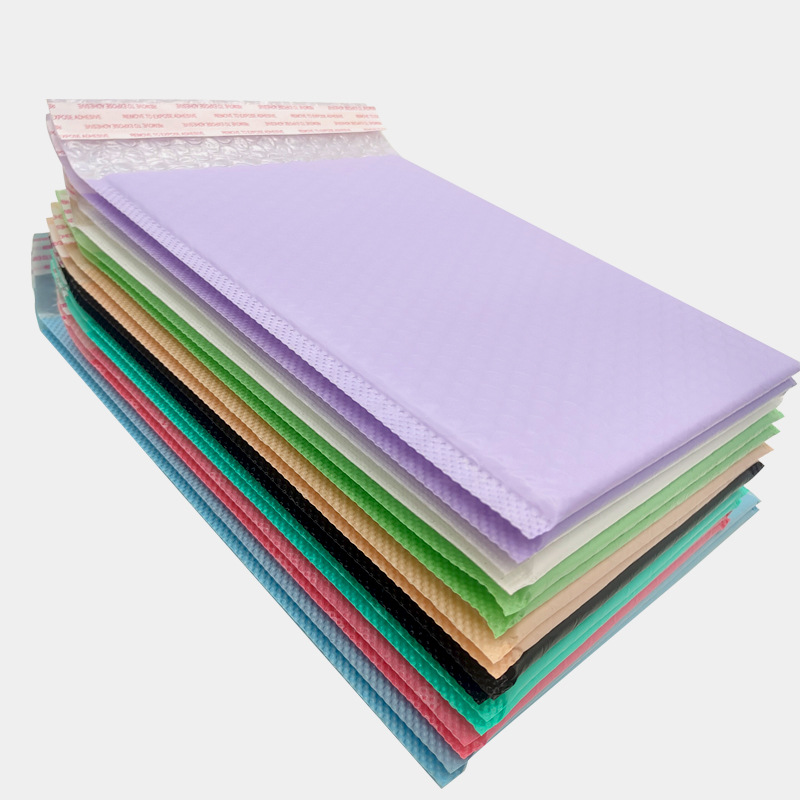 Color co-extruded film Bubble Bag wholesale thickened purple Bubble Bag nude pink foam Express clothing packing bag