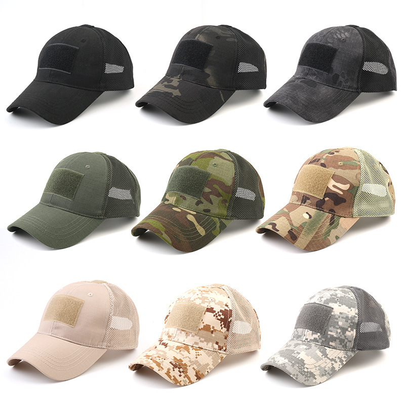 Army fans outdoor tactical cap cap frog suit mesh cap sun hat baseball cap adjustable CP camouflage cap spot