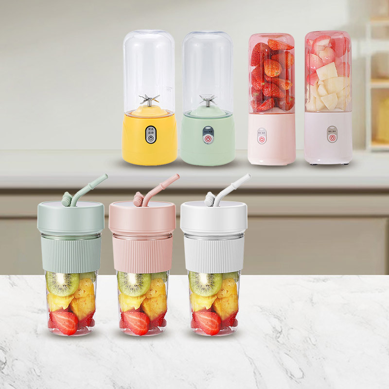 Cross-border special mini juicer Cup household outdoor portable USB rechargeable wireless juicer 350ml juicer