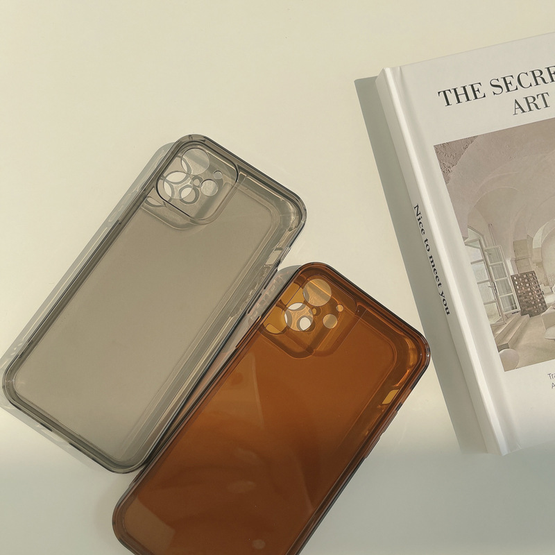New Photo Frame Transparent 12Pro max iPhone Phone Case for iPhone 13 All-inclusive XS for 8/7 Simple 11