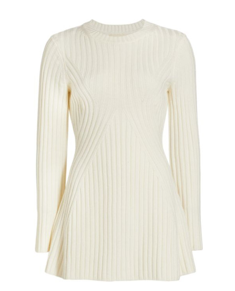 2023 autumn and winter new long-sleeved knitted dress European and American solid color casual sweater dress cross-border Women's sweater dress