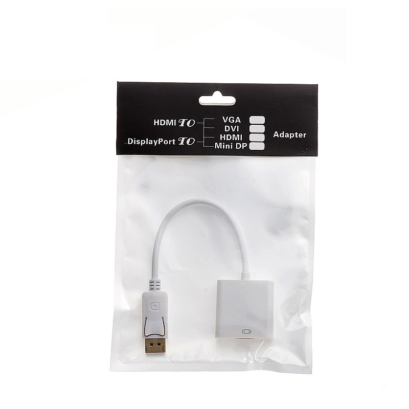 Large DP to VGA HD adapter DisplayPort lightning full copper chip 1080p video converter