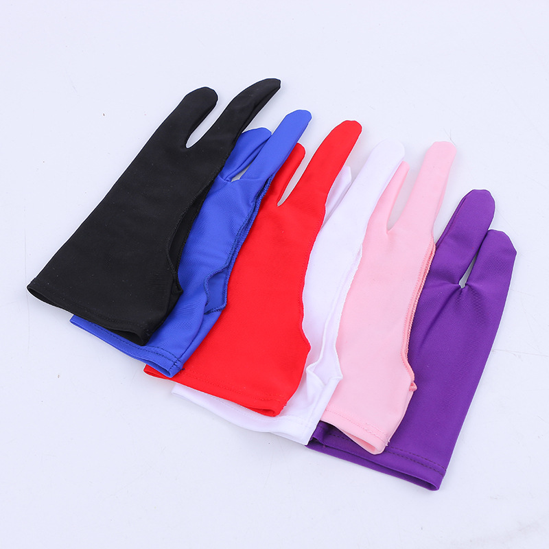 Flat Hand-painted Anti-mistouch Half-bag Two-finger Gloves Anti-mistouch Painting Sketch Gloves Anti-mistouch Gloves